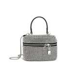 Arrivée de strass Sac à cosmétiques à chaîne occidentale entièrement en strass Sac messager Sac à main de niche
